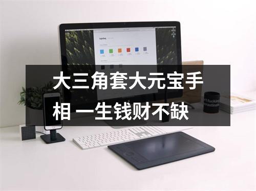 大三角套大元宝手相一生钱财不缺