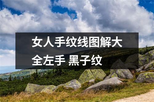 女人手纹线图解大全左手黑子纹