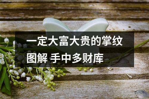 一定大富大贵的掌纹图解手中多财库