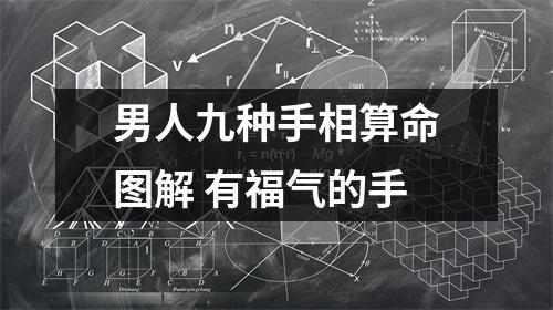 男人九种手相算命图解有福气的手