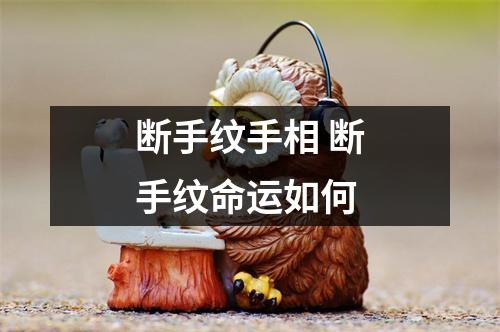 <h3>断手纹手相断手纹命运如何
