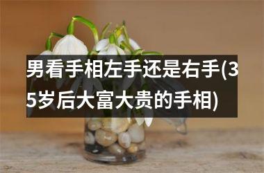 男看手相左手还是右手(35岁后大富大贵的手相)