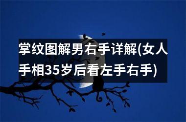 <h3>掌纹图解男右手详解(女人手相35岁后看左手右手)