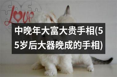 中晚年大富大贵手相(55岁后大器晚成的手相)