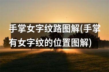 <h3>手掌女字纹路图解(手掌有女字纹的位置图解)