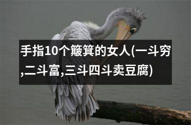 手指10个簸箕的女人(一斗穷,二斗富,三斗四斗卖豆腐)