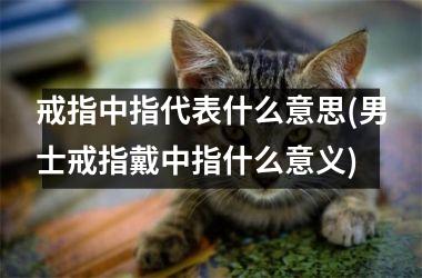 <h3>戒指中指代表什么意思(男士戒指戴中指什么意义)