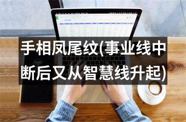 <h3>手相凤尾纹(事业线中断后又从智慧线升起)