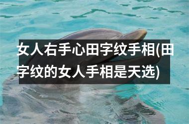 <h3>女人右手心田字纹手相(田字纹的女人手相是天选)