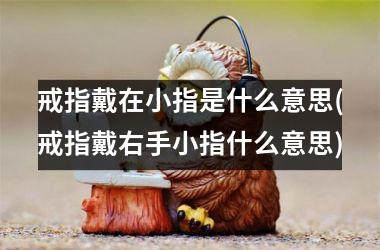 戒指戴在小指是什么意思(戒指戴右手小指什么意思)