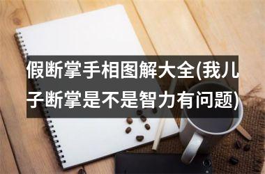 假断掌手相图解大全(我儿子断掌是不是智力有问题)