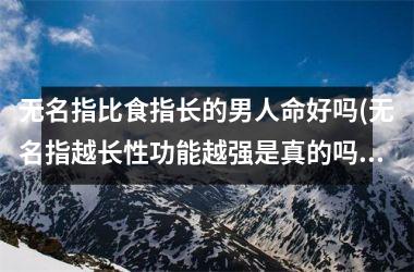 <h3>无名指比食指长的男人命好吗(无名指越长性功能越强是真的吗)