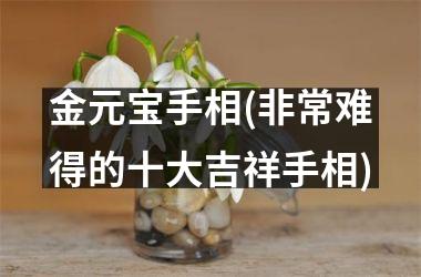 <h3>金元宝手相(非常难得的十大吉祥手相)