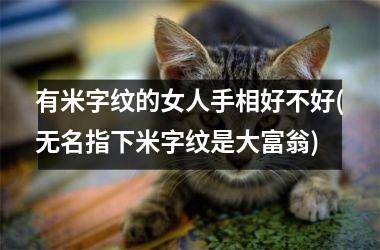 <h3>有米字纹的女人手相好不好(无名指下米字纹是大富翁)