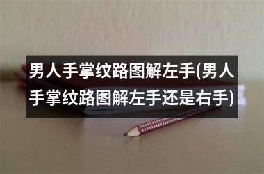 男人手掌纹路图解左手(男人手掌纹路图解左手还是右手)
