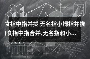 食指中指并拢 无名指小拇指并拢(食指中指合并,无名指和小拇指合并)