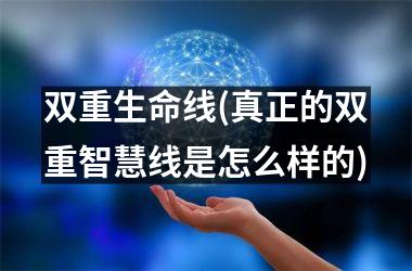 双重生命线(真正的双重智慧线是怎么样的)