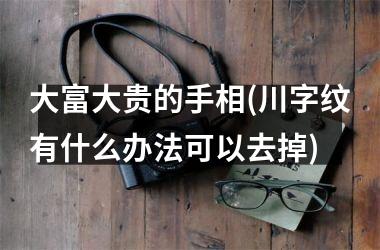<h3>大富大贵的手相(川字纹有什么办法可以去掉)