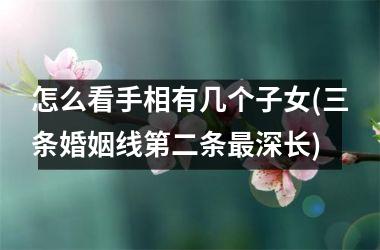 <h3>怎么看手相有几个子女(三条婚姻线第二条最深长)