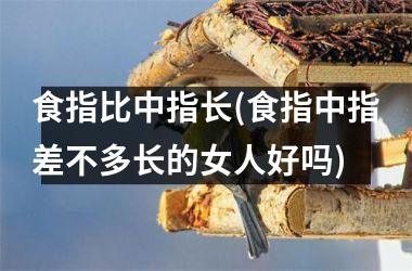 <h3>食指比中指长(食指中指差不多长的女人好吗)