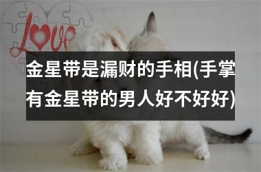 <h3>金星带是漏财的手相(手掌有金星带的男人好不好好)