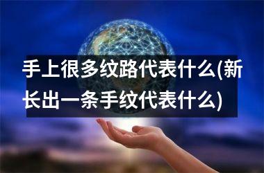 手上很多纹路代表什么(新长出一条手纹代表什么)