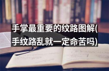 <h3>手掌最重要的纹路图解(手纹路乱就一定命苦吗)