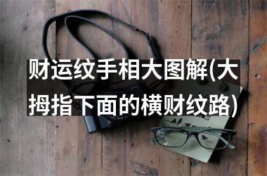 财运纹手相大图解(大拇指下面的横财纹路)