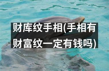 财库纹手相(手相有财富纹一定有钱吗)