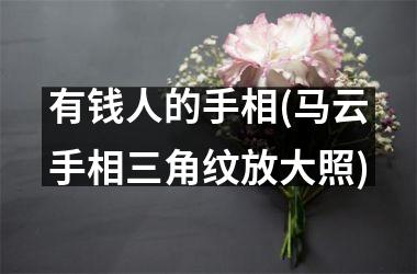 有钱人的手相(马云手相三角纹放大照)