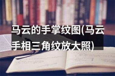 马云的手掌纹图(马云手相三角纹放大照)