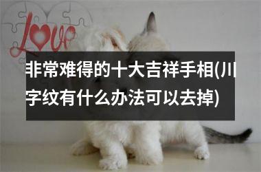 非常难得的十大吉祥手相(川字纹有什么办法可以去掉)