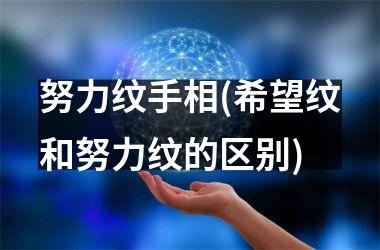 努力纹手相(希望纹和努力纹的区别)