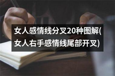 女人感情线分叉20种图解(女人右手感情线尾部开叉)