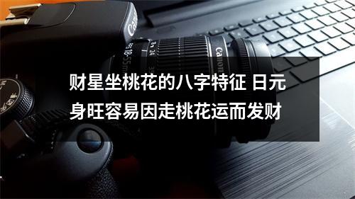 <h3>财星坐桃花的八字特征日元身旺容易因走桃花运而发财