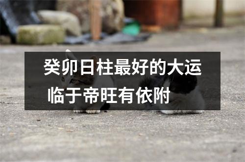 <h3>癸卯日柱好的大运临于帝旺有依附