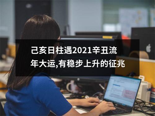己亥日柱遇2025辛丑流年大运,有稳步上升的征兆