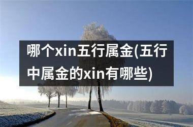 <h3>哪个xin五行属金(五行中属金的xin有哪些)