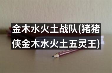 <h3>金木水火土战队(猪猪侠金木水火土五灵王)
