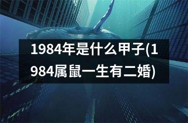 <h3>1984年是什么甲子(1984属鼠一生有二婚)