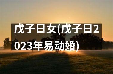<h3>戊子日女(戊子日2025年易动婚)