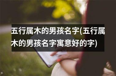 <h3>五行属木的男孩名字(五行属木的男孩名字寓意好的字)