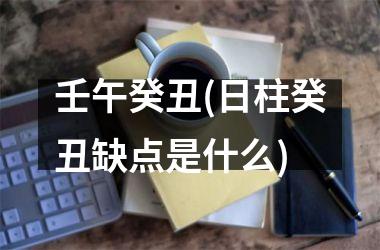 <h3>壬午癸丑(日柱癸丑缺点是什么)