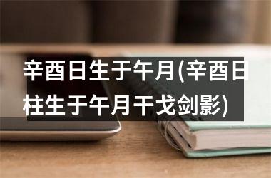 <h3>辛酉日生于午月(辛酉日柱生于午月干戈剑影)