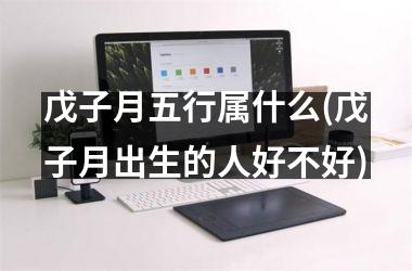 <h3>戊子月五行属什么(戊子月出生的人好不好)