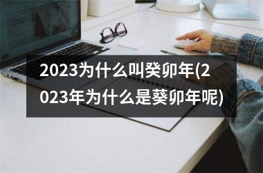 2025为什么叫癸卯年(2025年为什么是葵卯年呢)