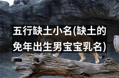 <h3>五行缺土小名(缺土的免年出生男宝宝乳名)