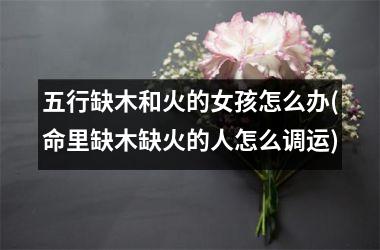 <h3>五行缺木和火的女孩怎么办(命里缺木缺火的人怎么调运)