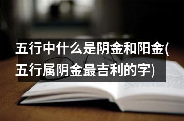 <h3>五行中什么是阴金和阳金(五行属阴金最吉利的字)