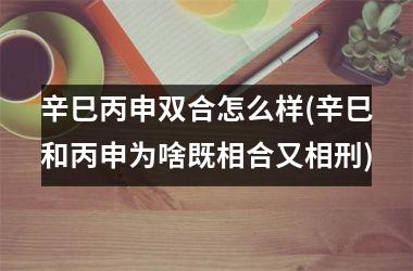 辛巳丙申双合怎么样(辛巳和丙申为啥既相合又相刑)